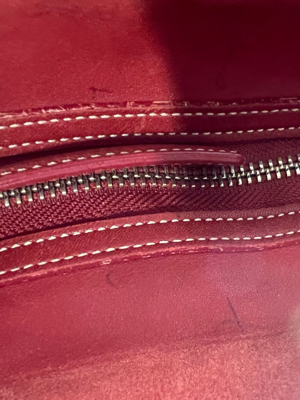 Vintage Y2K Coach Soho Legacy 9186 Red Glove Tanned Leather Bucket Shoulder Bag - Picture 13 of 16